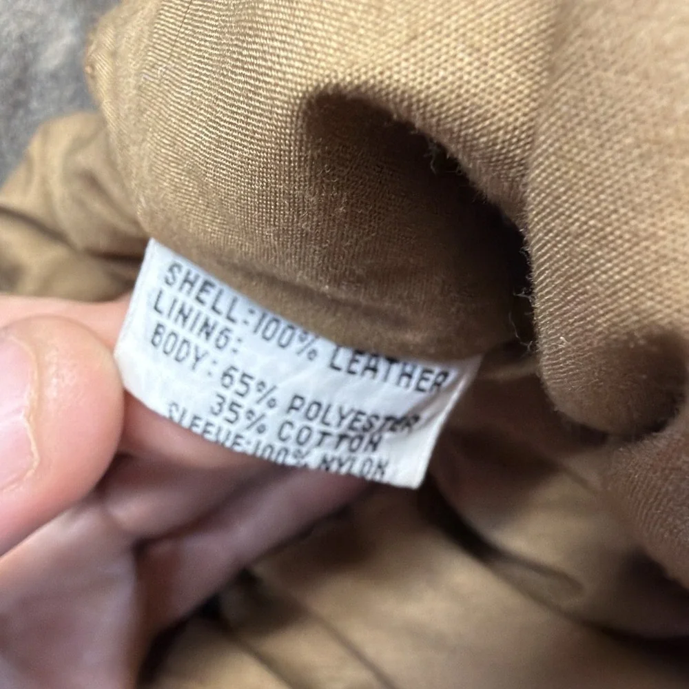 Vintage Aeropostale A-2 Military Leather Bomber Flight Jacket Chocolate Brown 40